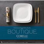 Corelle® Boutique Vivid White 8-piece Dinnerware Set, Service for 4