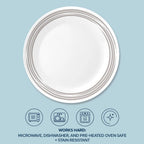 Corelle® Brushed Silver 8.5" Salad Plate