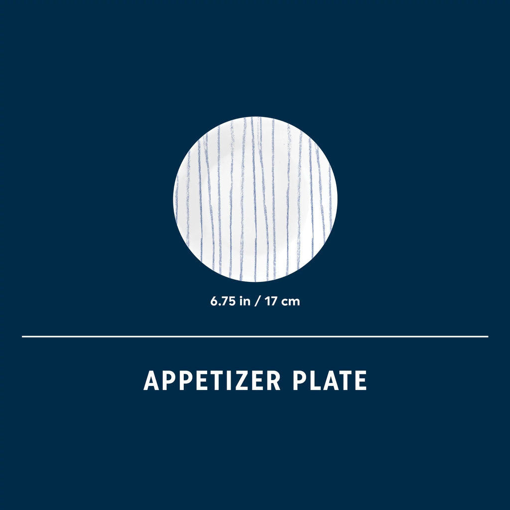 Corelle® Botanical Stripes 6.75" Appetizer Plate
