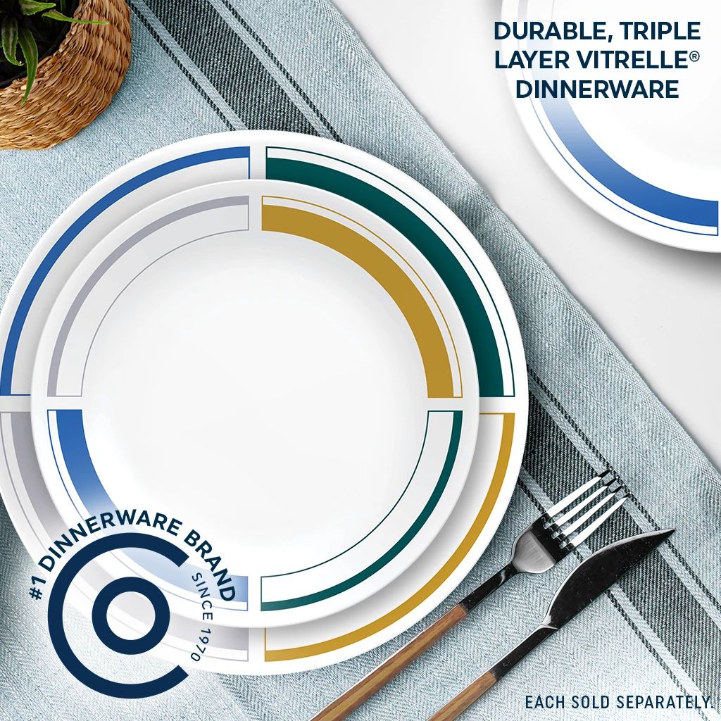 Corelle® Color Block 8.5" Salad Plate