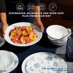 Corelle® Botanical Stripes 18-ounce Cereal Bowls, 6-pack