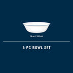 Corelle® Botanical Stripes 18-ounce Cereal Bowls, 6-pack