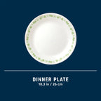 Corelle® Spring Blossom Green 10.25" Dinner Plate